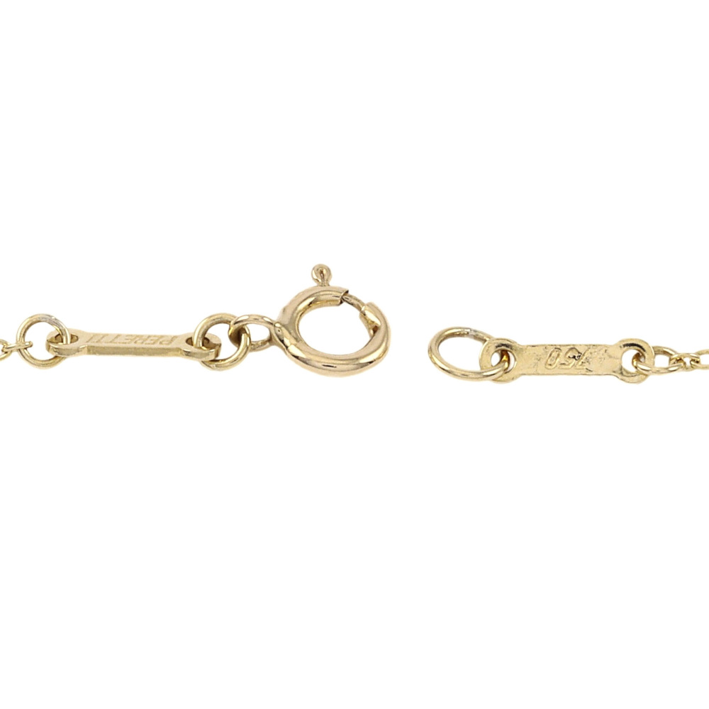 Tiffany & Co. Elsa Peretti Open Heart Necklace 18K Yellow Gold