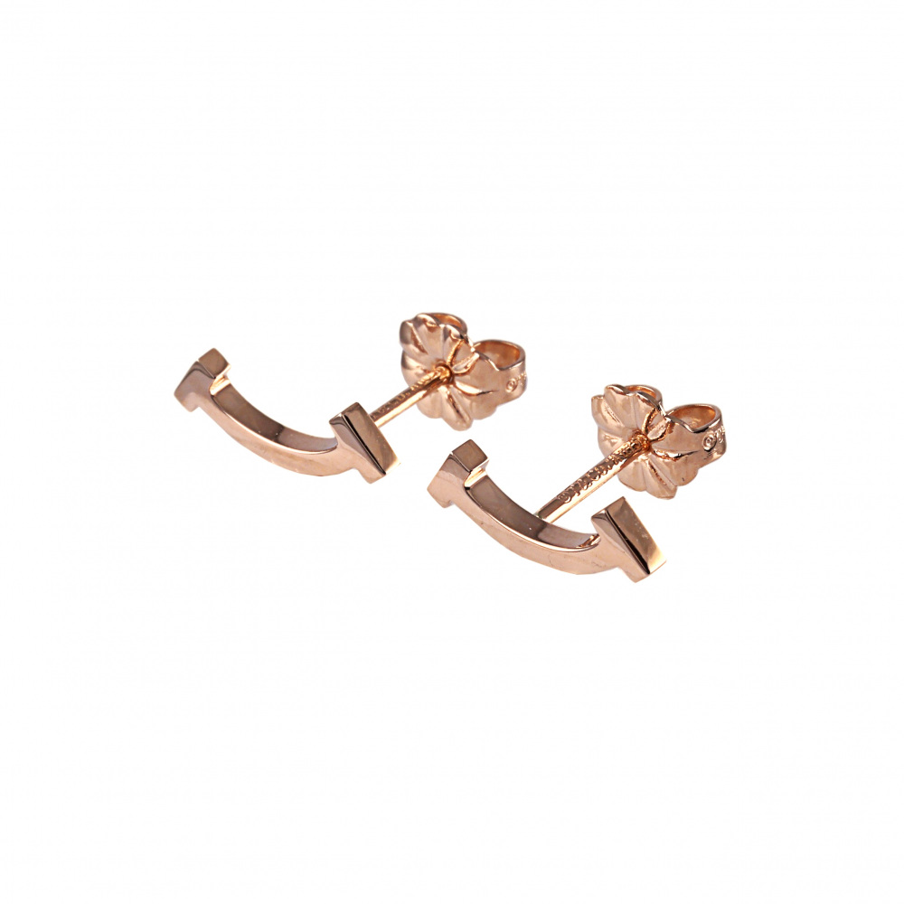 Tiffany & Co. Tiffany T Smile Earrings 18K Rose Gold 60150754