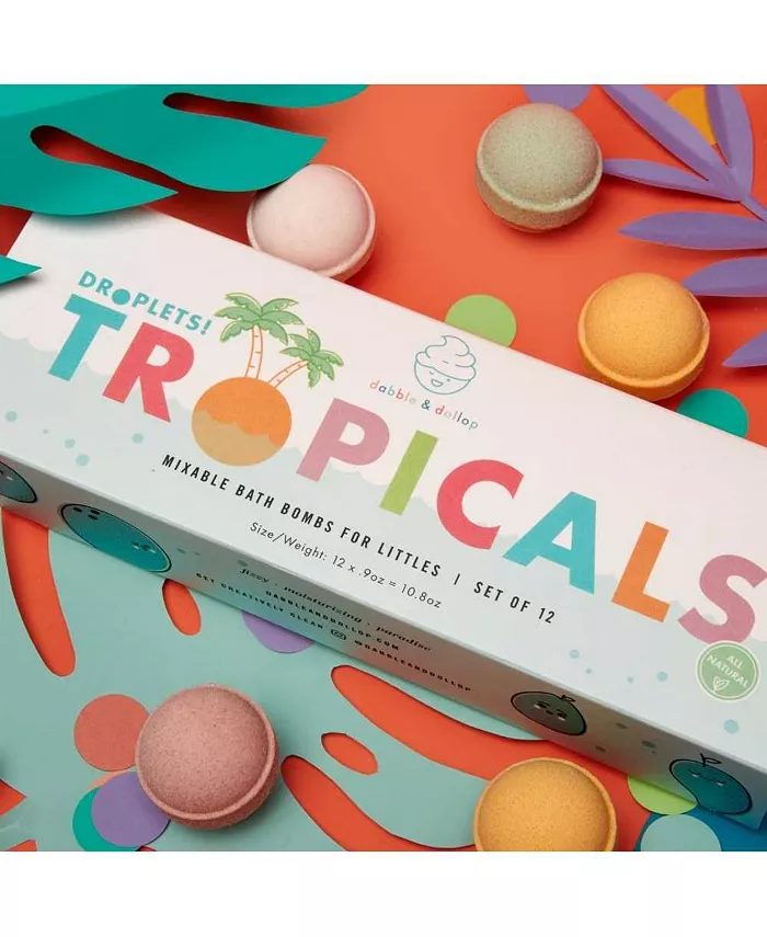 Dabble and Dollop Droplets Bath Bombs - Tropicals