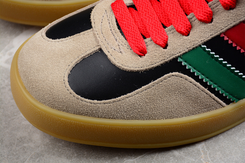 Adidas X Gucci Gazelle Shoes Core Black/Green/Brown-Red 726487