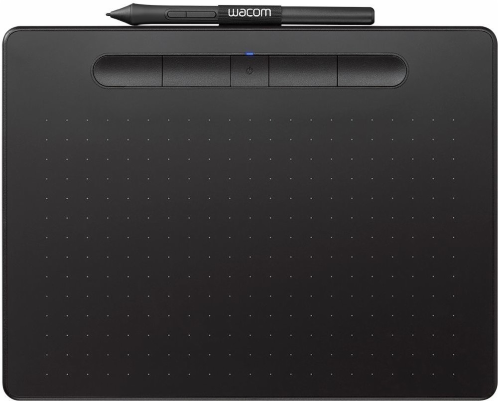 Wacom - Intuos Graphic Drawing Tablet for Mac, PC, Chromebook & Android (Medium) with Software Included (Wireless) - Black