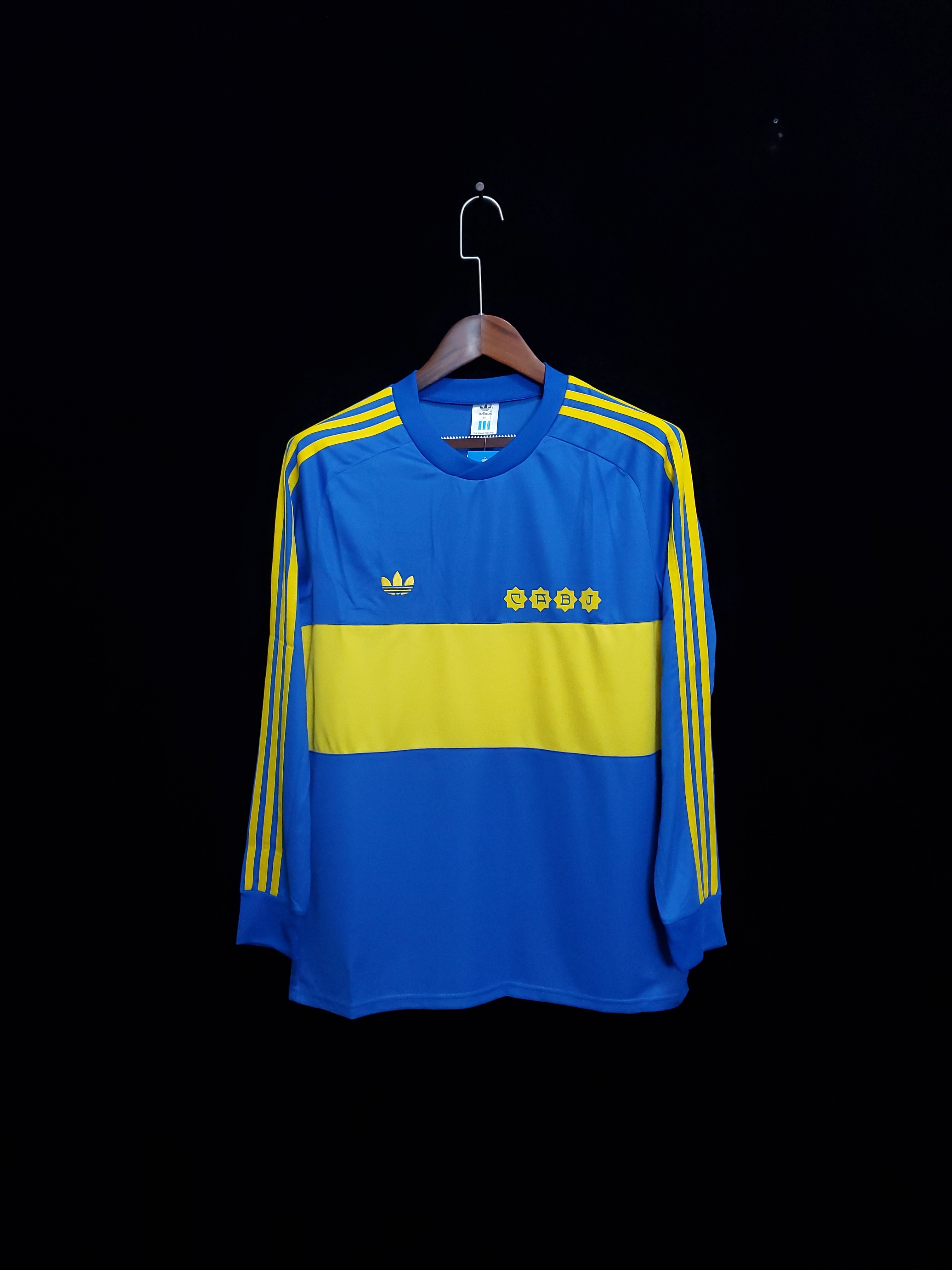 Retro 1981 Boca Juniors home long sleev