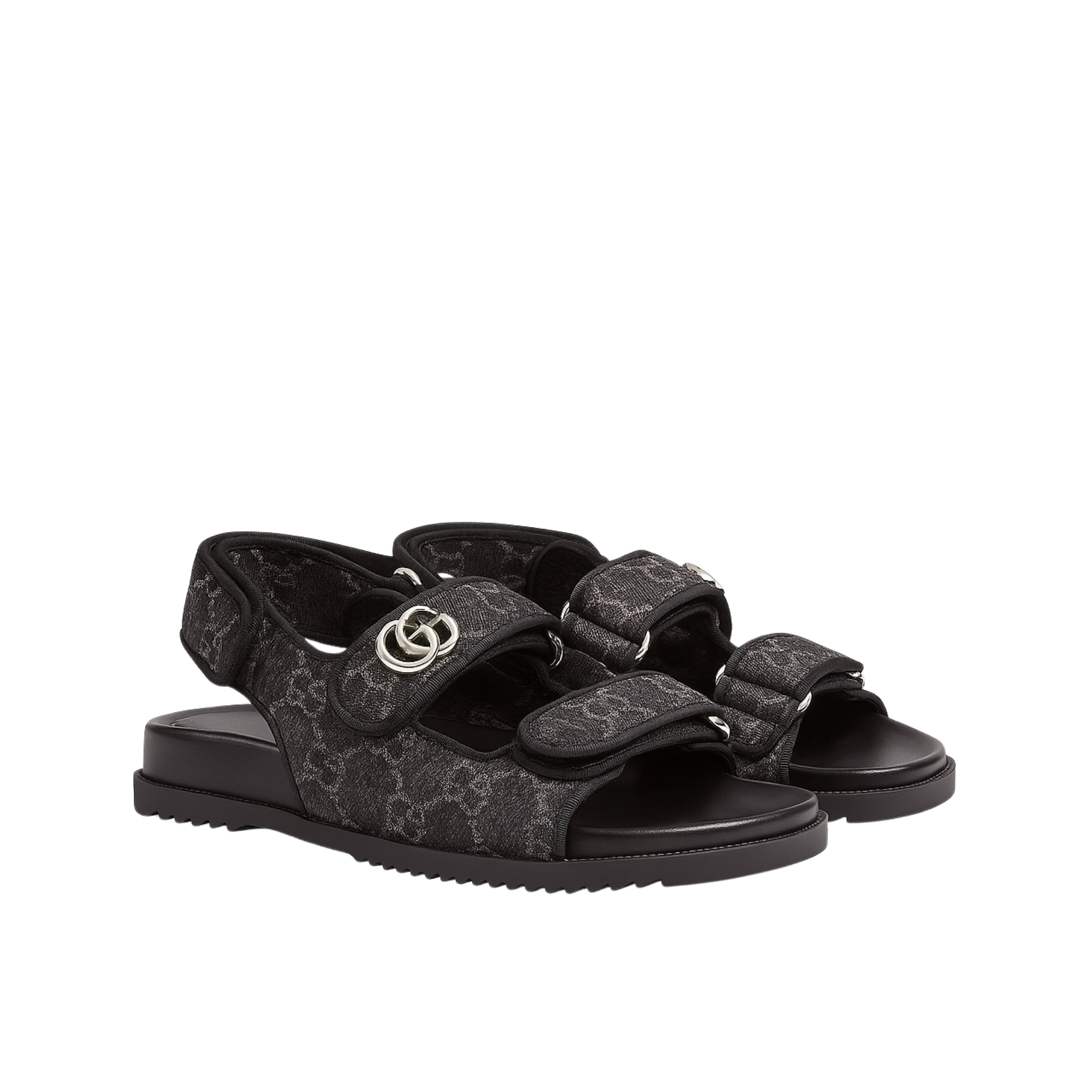 Gucci Double G Sandal Denim 771575 Facvp 8446