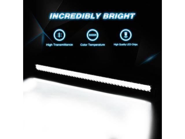 Nilight 42 inch 240W Spot Flood Combo LED Light Bar 2pcs 4 inch 18W Flood LED Fog Lights with Off Road Heavy Duty Wiring Harness