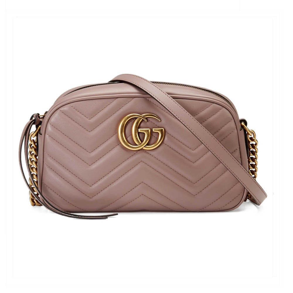 Gucci GG Marmont Small Shoulder Bag Dusty Pink
