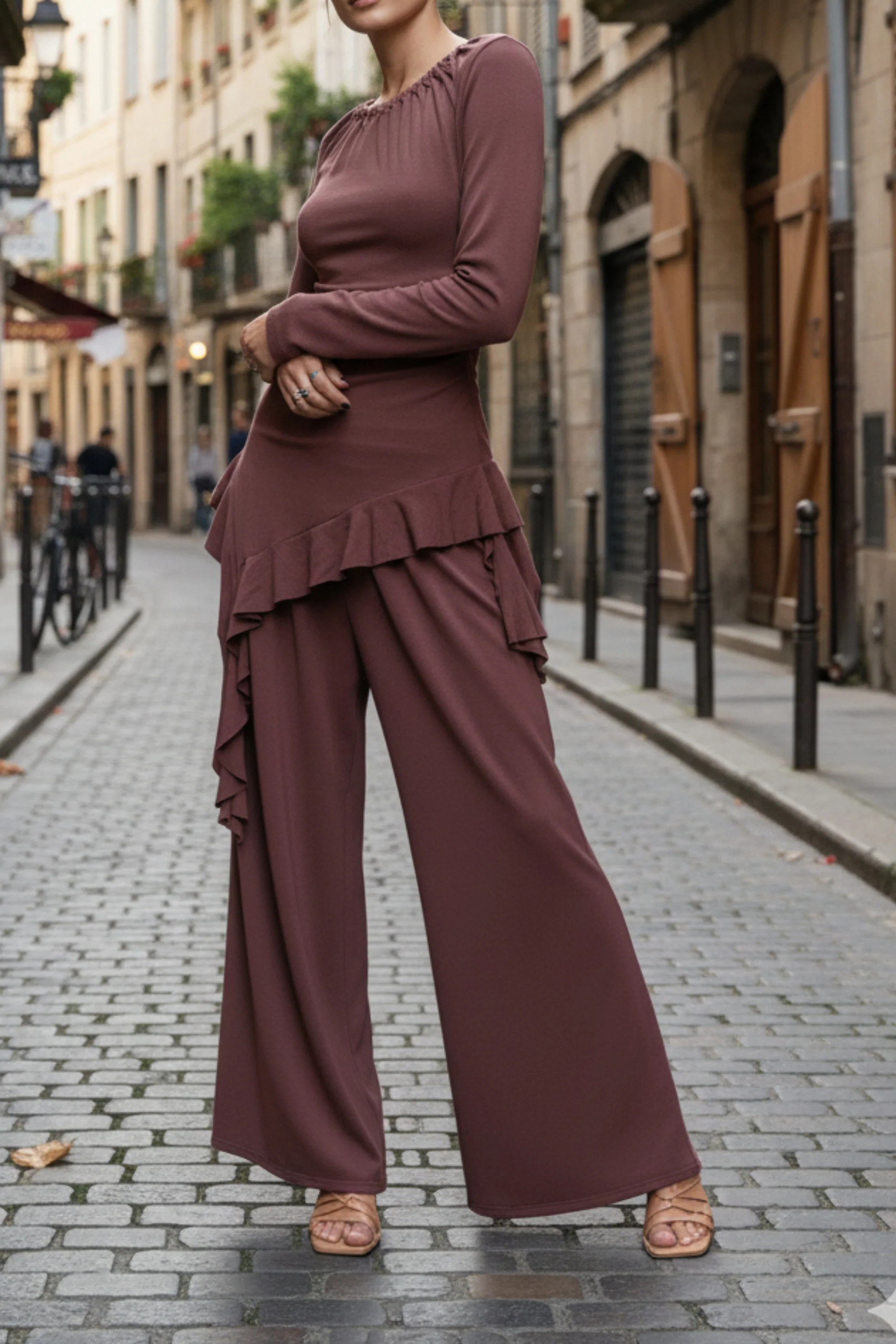 Rust Reverie Frilled Co-Ord