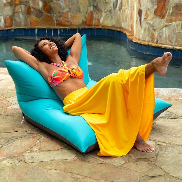Deshi Sunbrella Patio Bean Bag Lounge Chair by Havenside Home