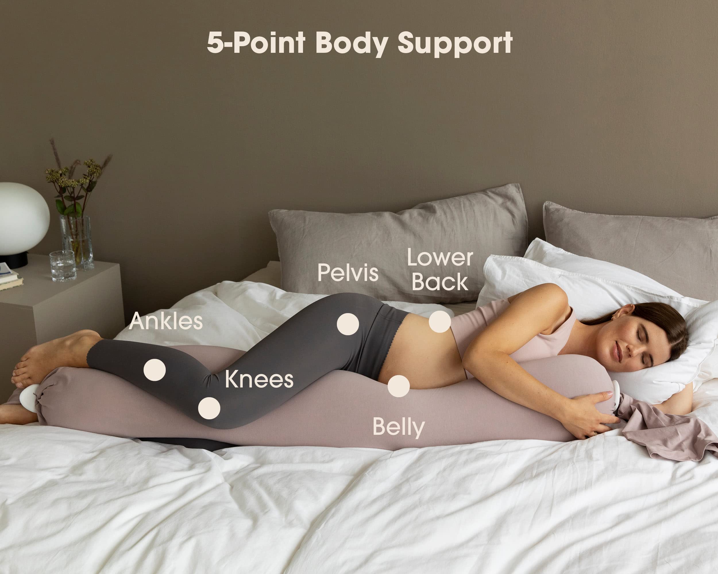 bbhugme Pregnancy Body Pillow Adjustable