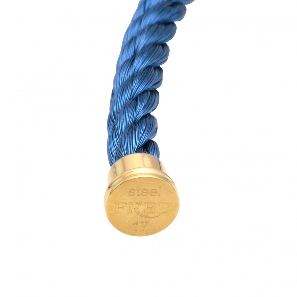 FRED Force 10 (lm) Steel Cable Navy Blue 17 Yellow Gold Plating Accessory
