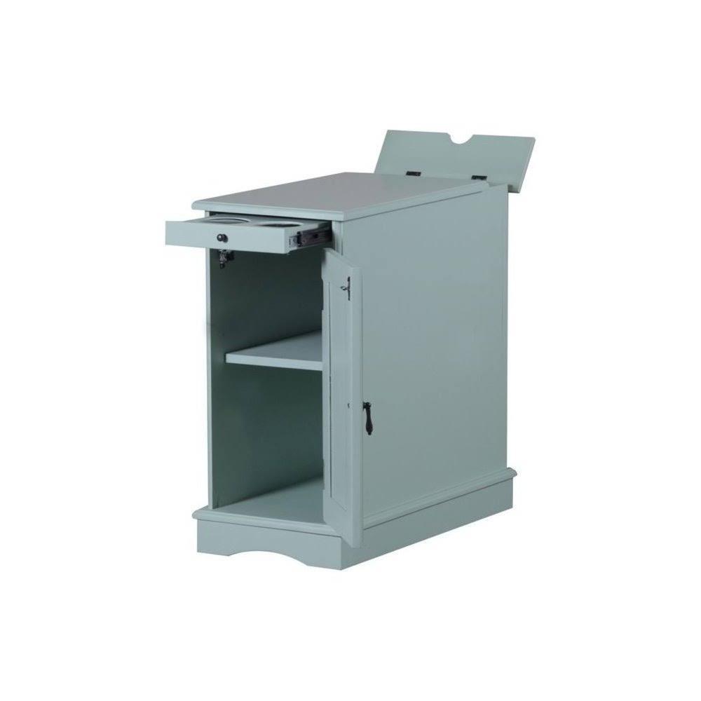 Furniture Butler Aqua Accent Table, Aqua