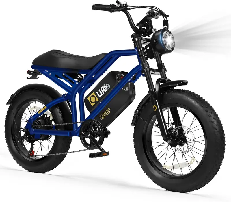 Qlife Spark Fat-Tire Electric Dirt Bike – 1500W Motor, 20-Inch Tires, Up to 35 MPH (Unlockable)