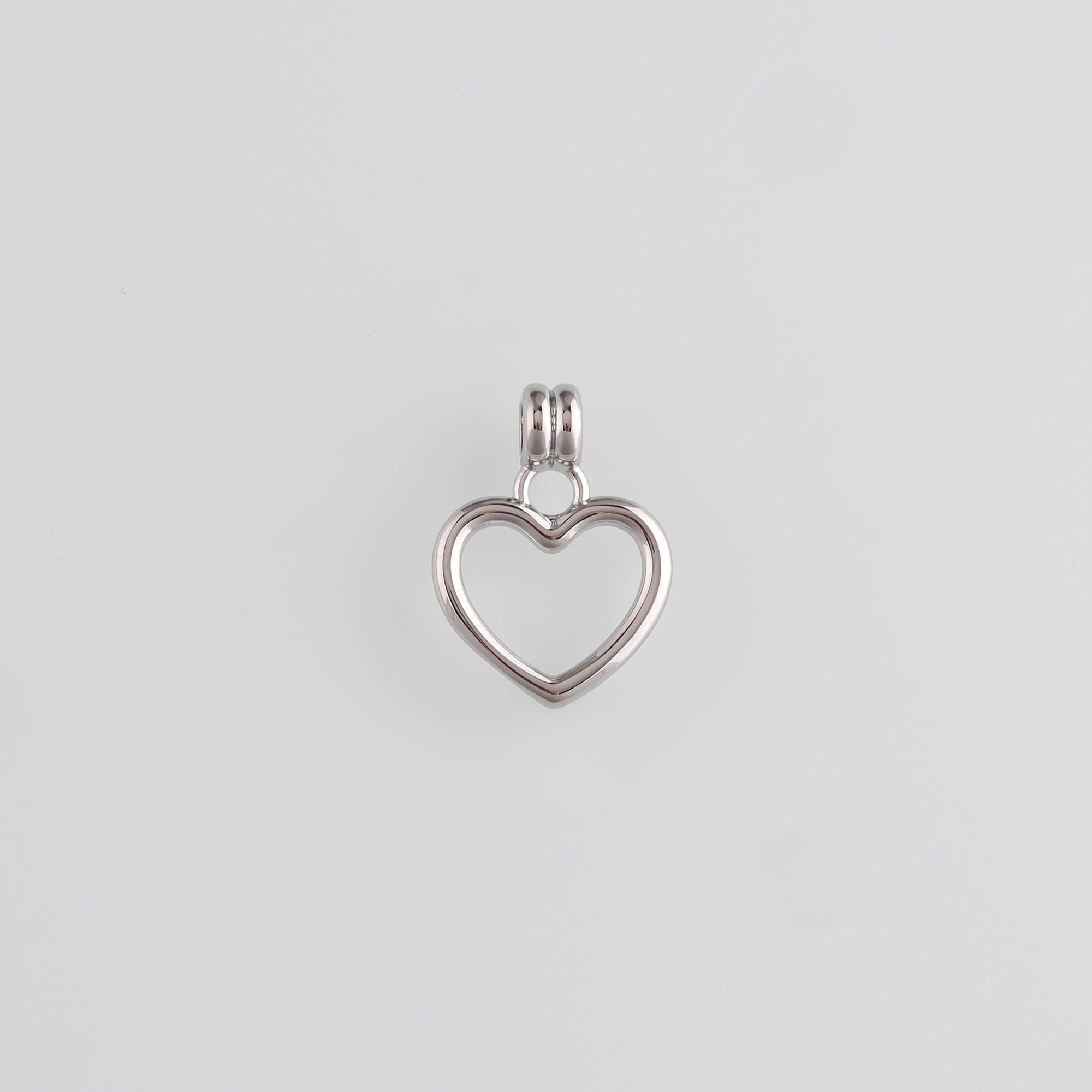 18K Gold Filled Heart Pendant,Heart Charm Earrings Necklace for DIY Jewelry Making Supply