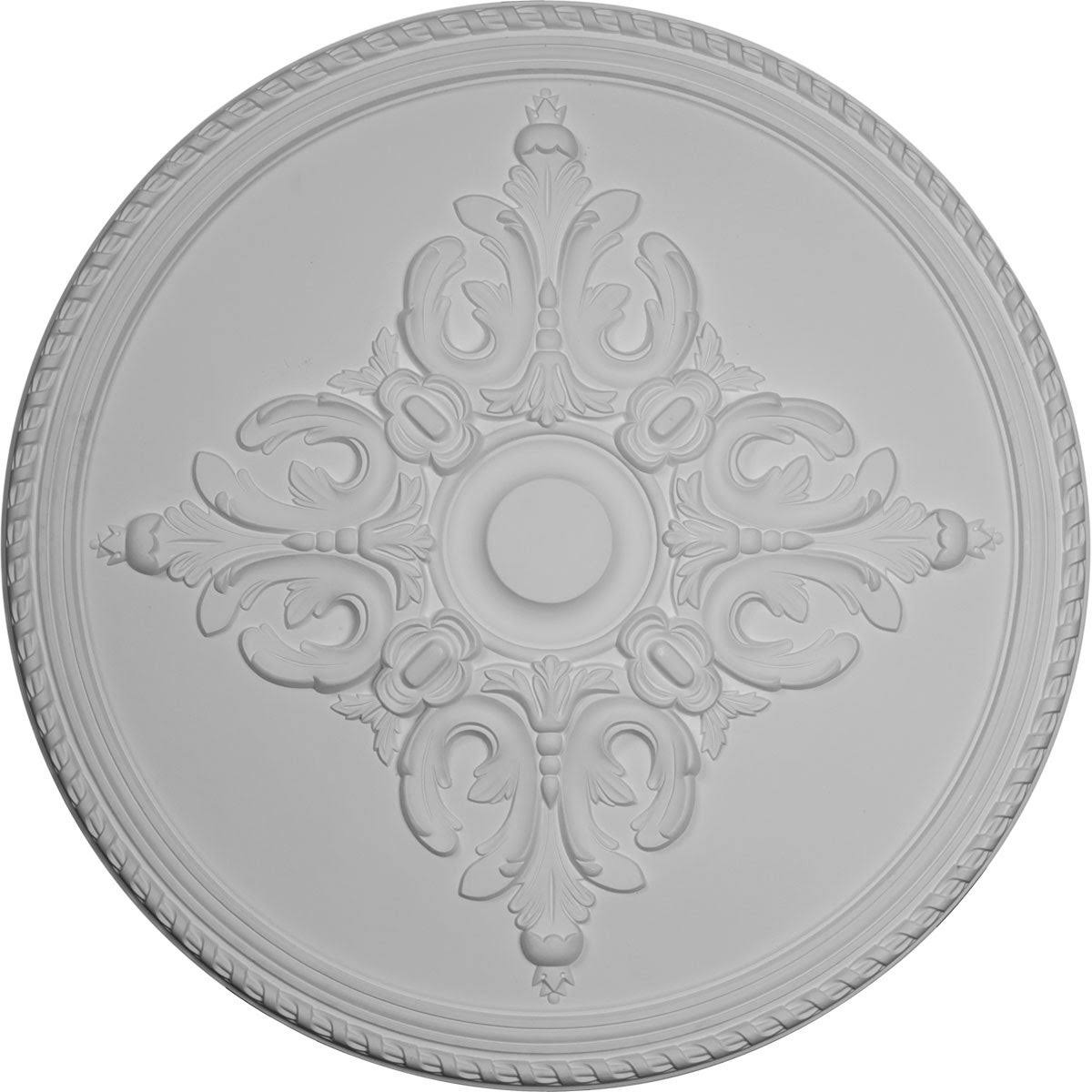 40 5/8x22OD x 1 3/4x22P Milton Ceiling Medallion (Ultra Pure White)