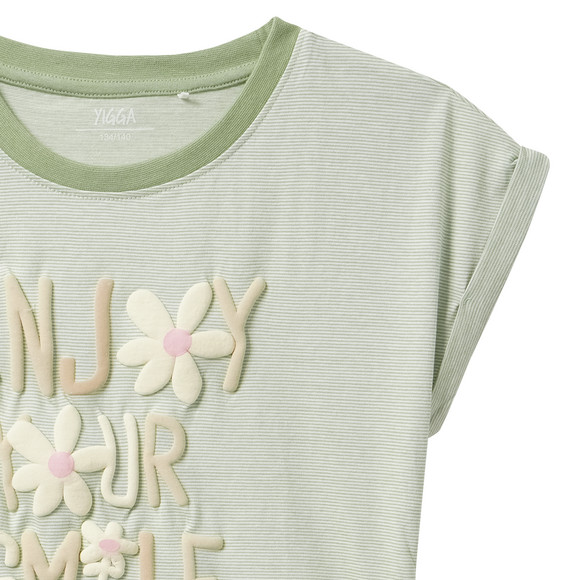 Yigga Mädchen T-Shirt mit Schriftzug-Print