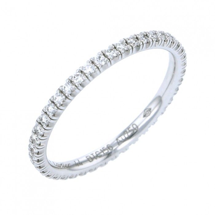 Cartier Ethancel Do K18WG White Gold Ring Diamond