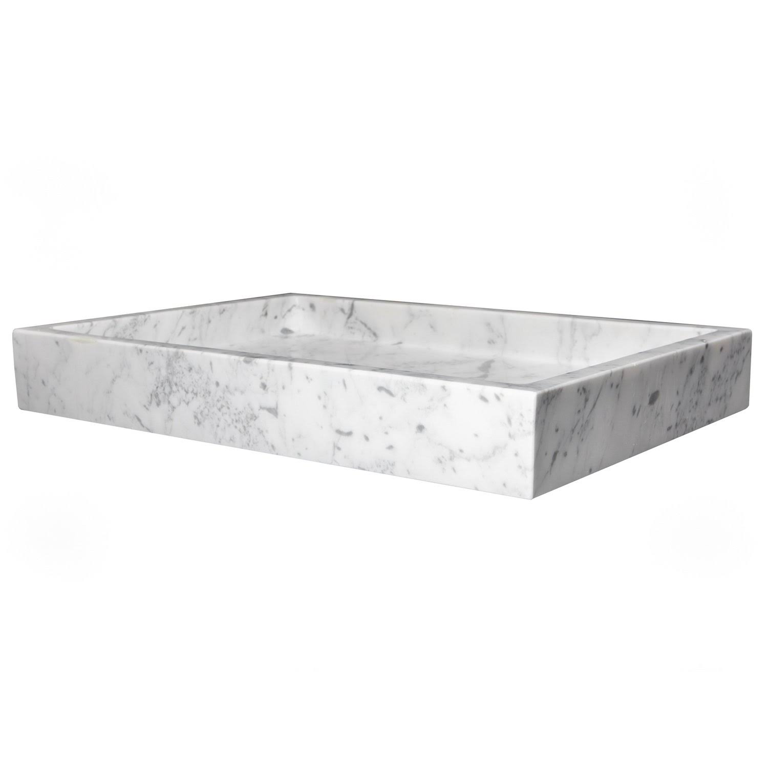 Eden Bath EB_S040WB-P Rectangular Vessel Sink - Wooden Black Marble