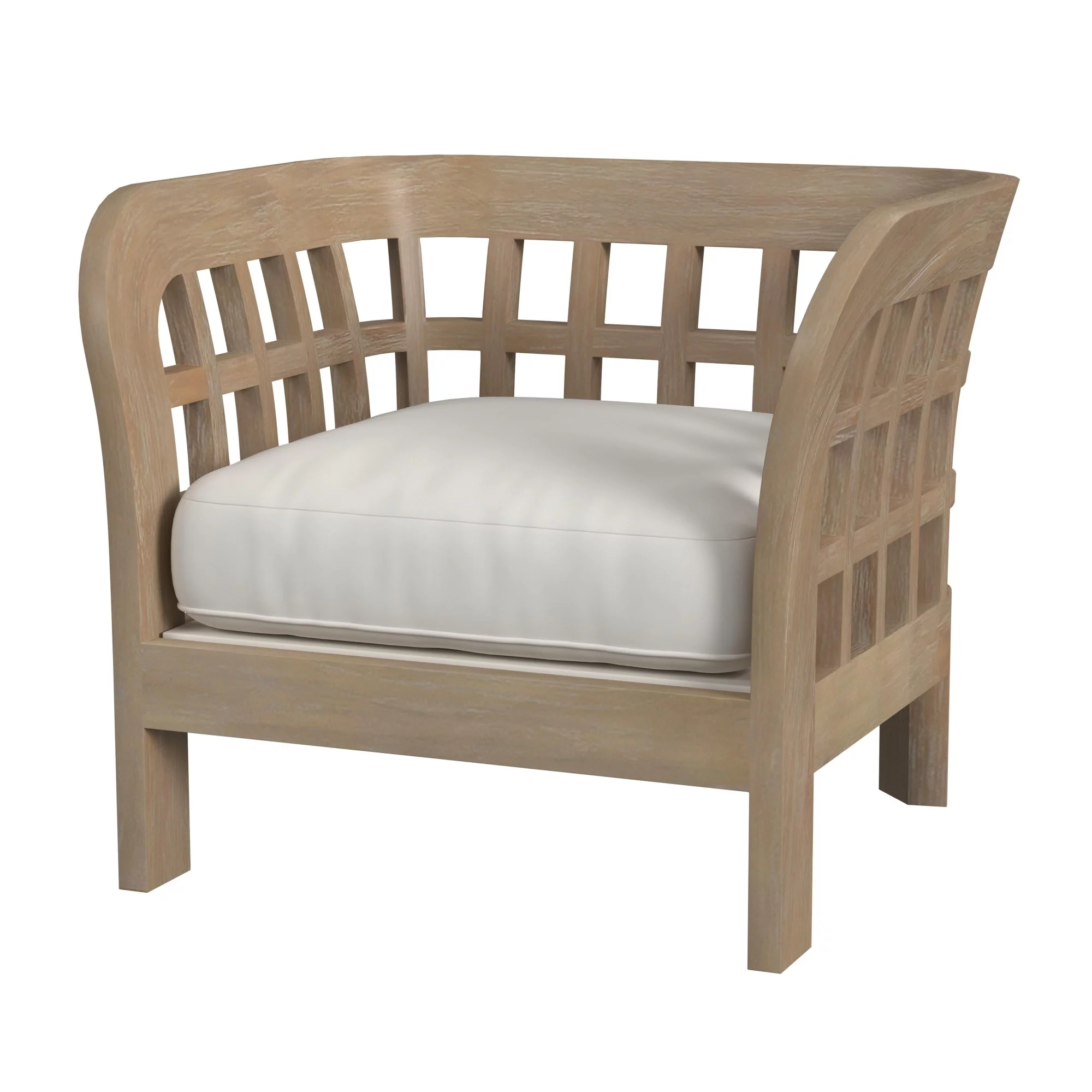 Monhegan Teak Outdoor Lounge Chair - Natural