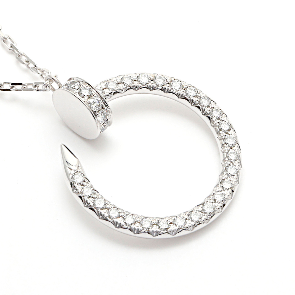 Cartier Juste un Clou Necklace 18K White Gold Diamond B7224897