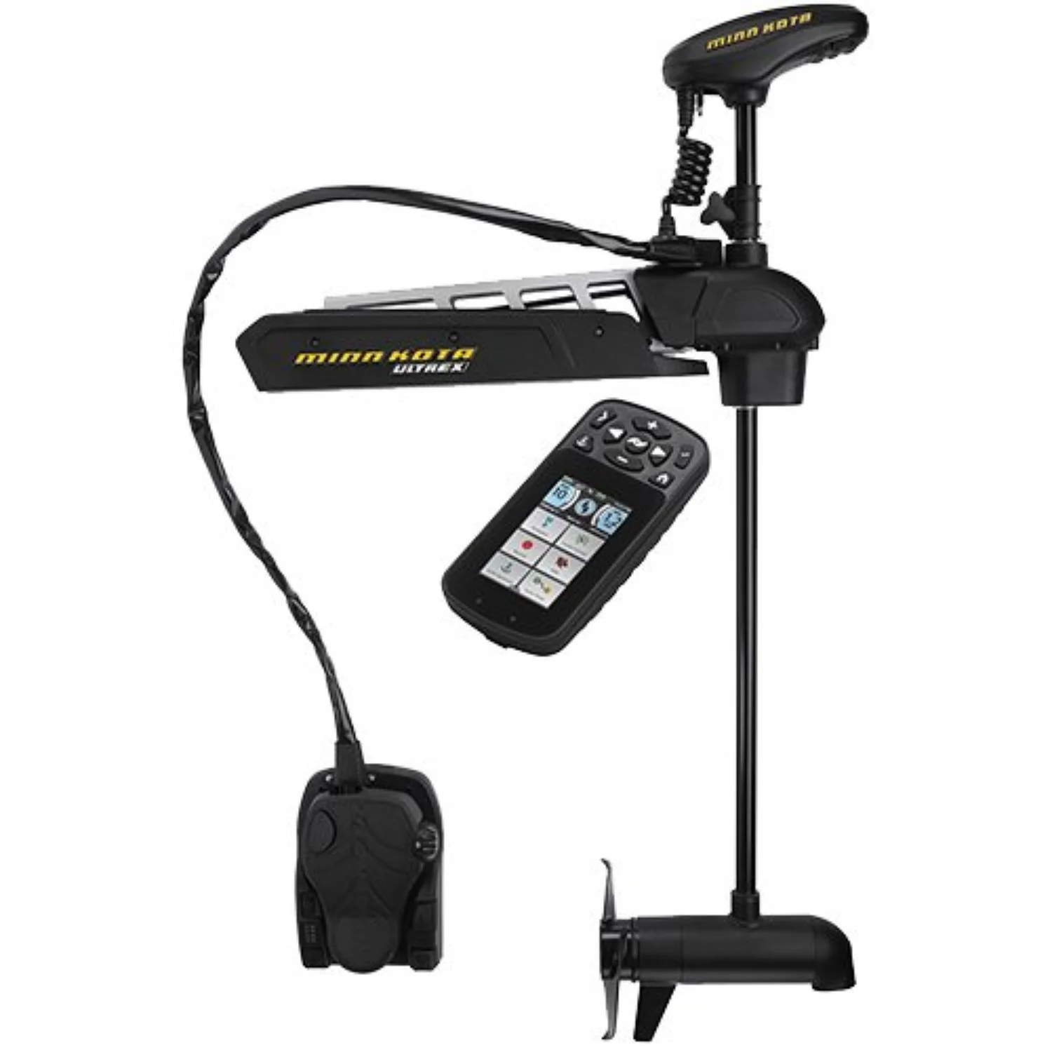 Minn Kota Ultrex Bow Mount 24V Variable Speed 80 lb. Thrust Trolling Motor with Electric Steering & i-Pilot Link & Universal Sonar 2