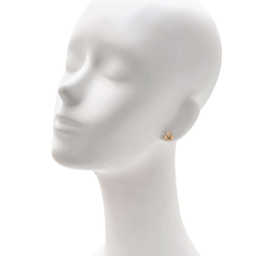 Van Cleef & Arpels Frivole Earrings 18K Yellow Gold Diamond VCARP0J300
