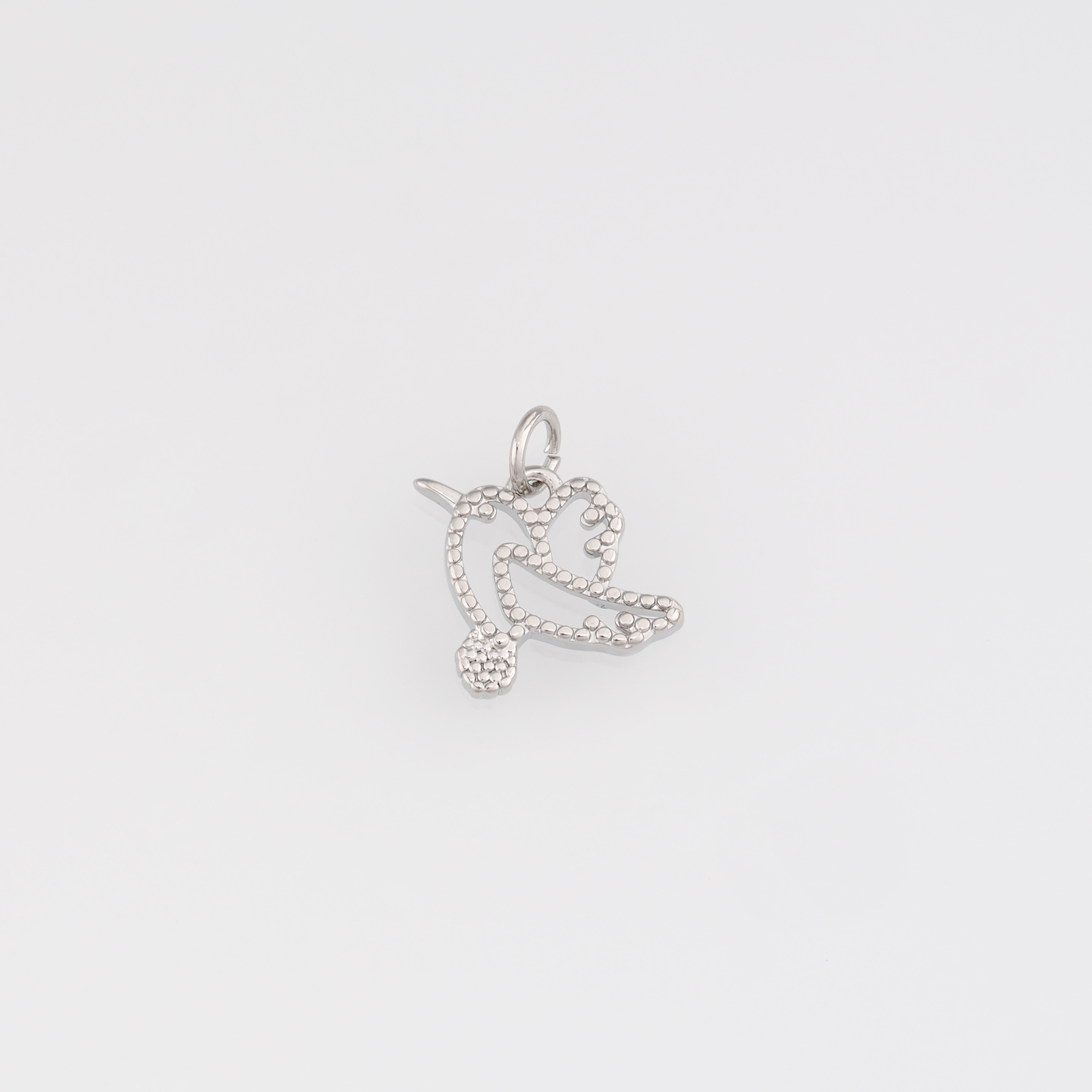 18K Gold Filled Bird Pendant,Bird Charm Earrings Necklace for DIY Jewelry Making Supply