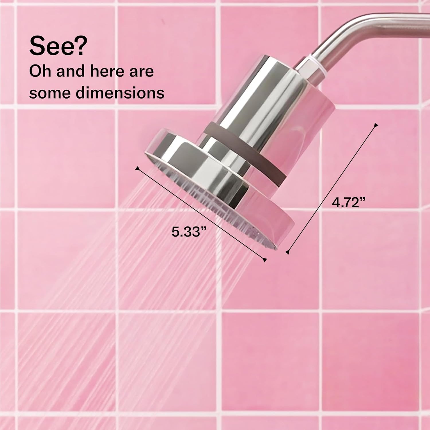 FILTERED SHOWERHEAD with Shower Filter System- High Pressure Showerhead, Hair and Skincare Accessory to Improve Beauty and Personal Care Routine (New Modern Chrome)