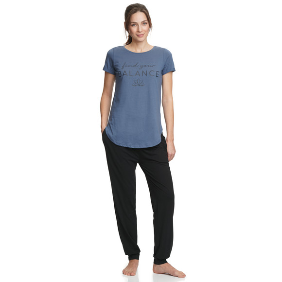 Gina Sports Damen Yoga-Hose mit breitem Bund