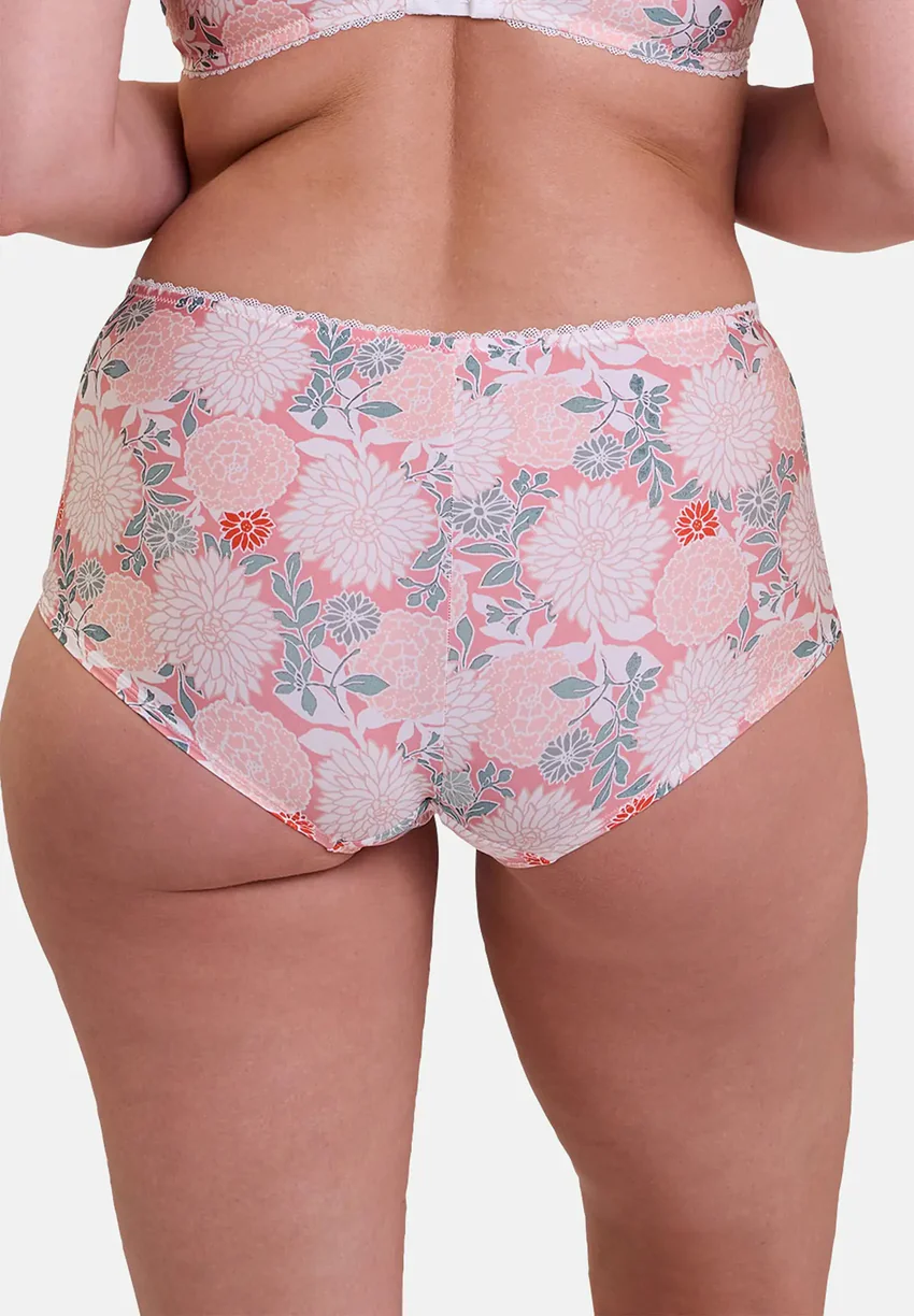 Shorty Aurélie Imprimé Dahlia Clair