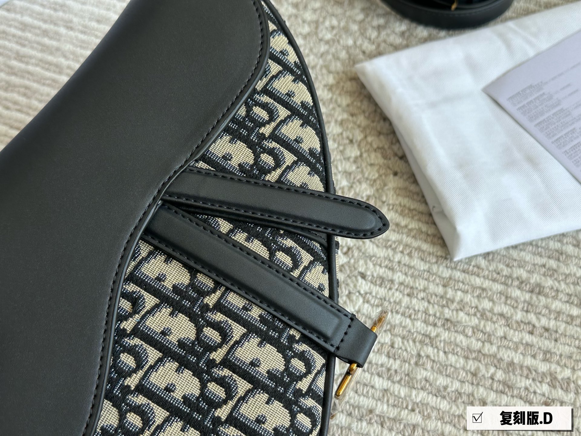 Dior monogram saddle bag high version - cnluxepick