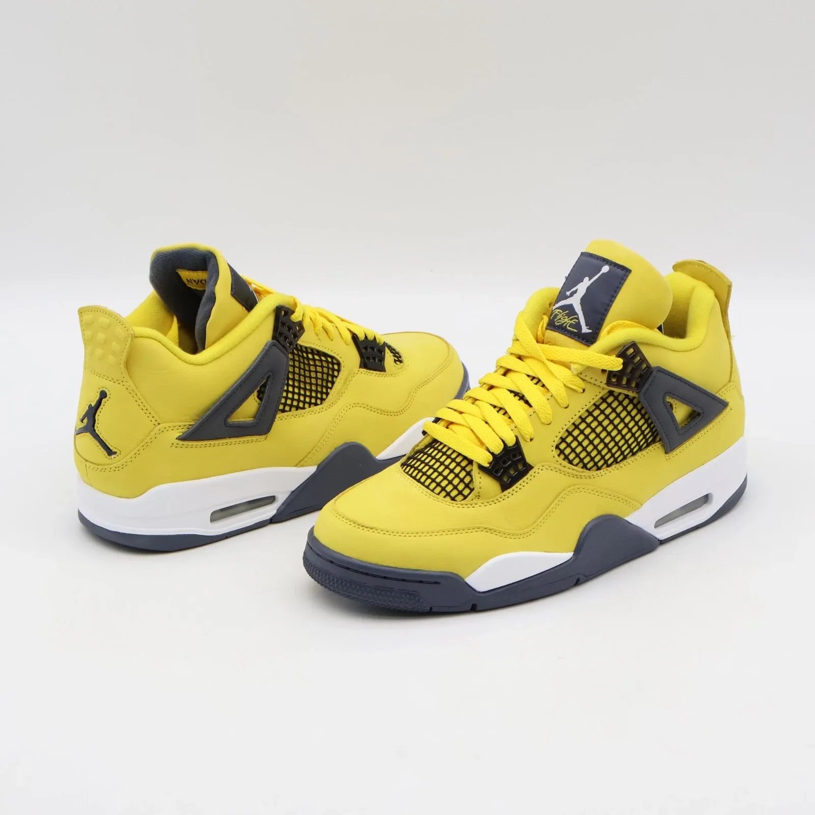 CT8527-700 Nike Air Jordan 4 Retro Lightning Thunder Tour Yellow Grey