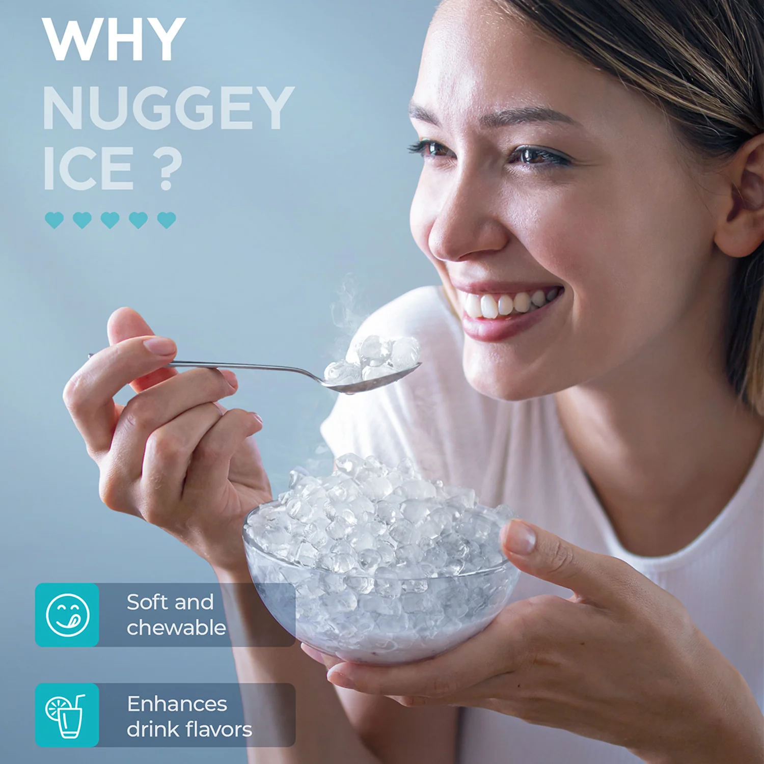 Commercial Under Counter Nugget Ice Maker Machine