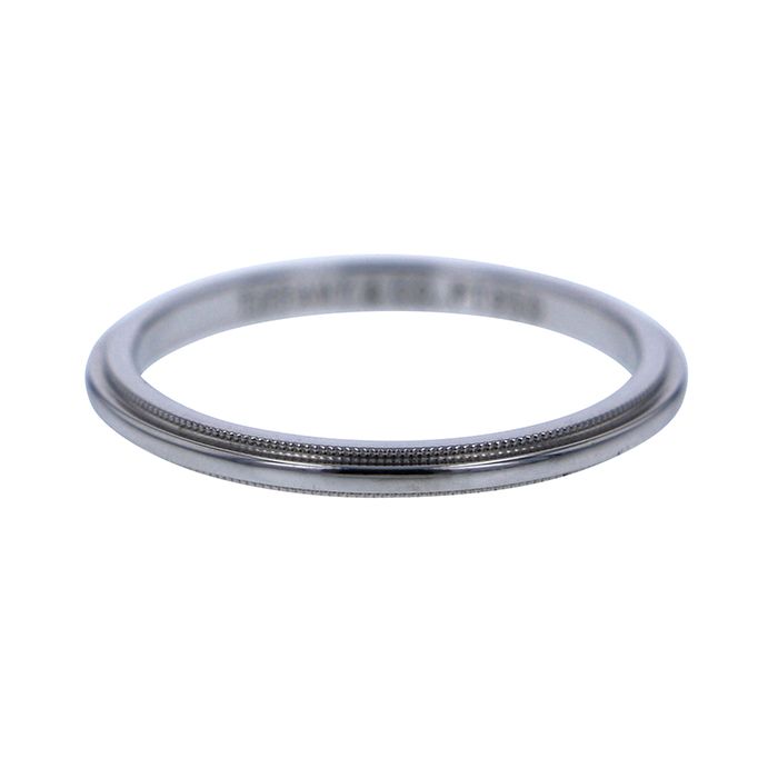Tiffany & Co. Tiffany Mill Grain Ring PT950 Ring Platinum