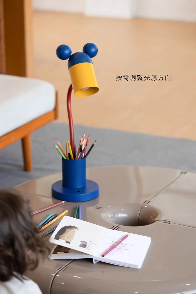 LA045 - Disn@y. Mickey Cute Eye Protection Lamp Adjustable Angle Children's Decorative Table Lamp