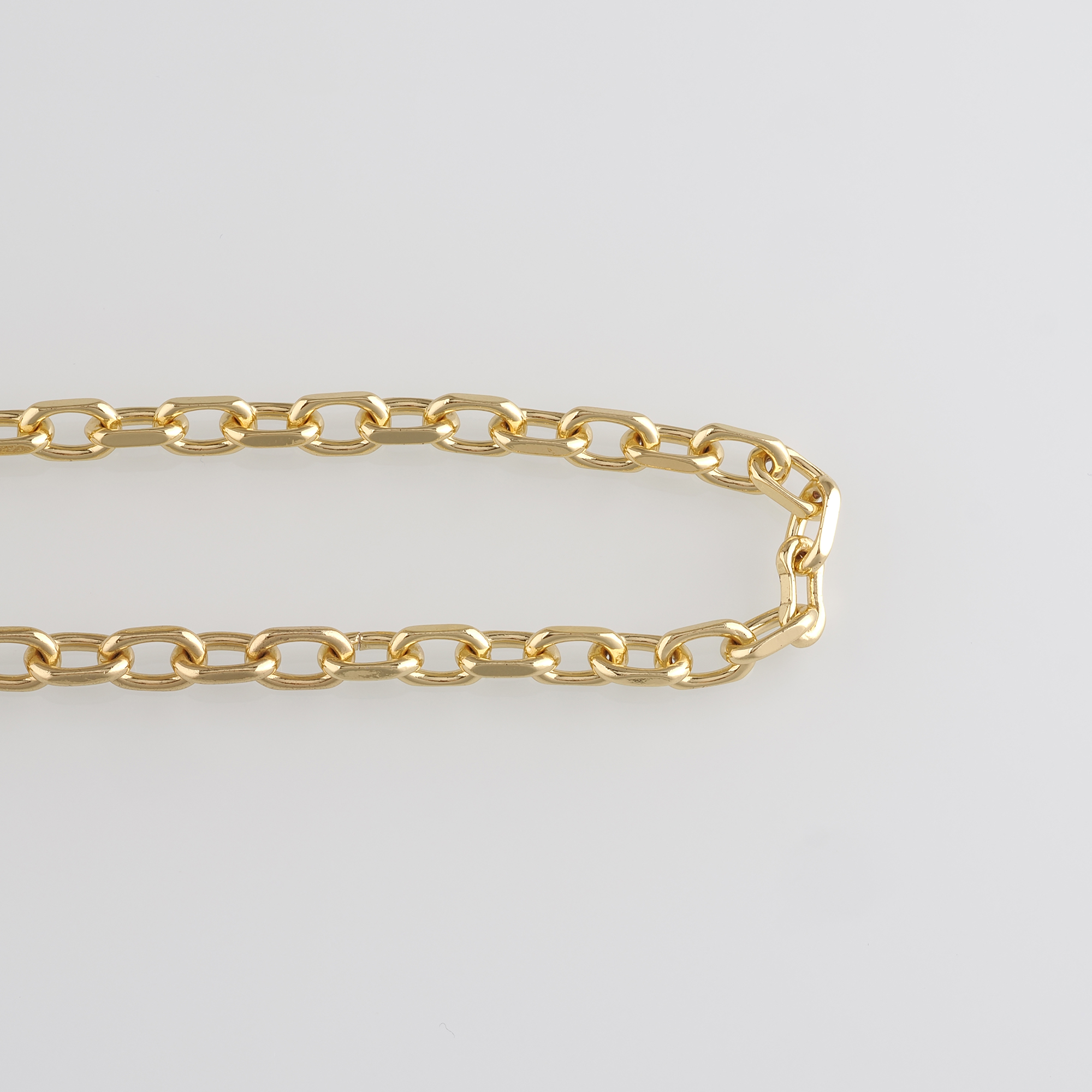 18K Gold Filled Oval Link Necklace,Dainty Thin Chain,Minimalist Necklace,Paper Clip Chain Necklace