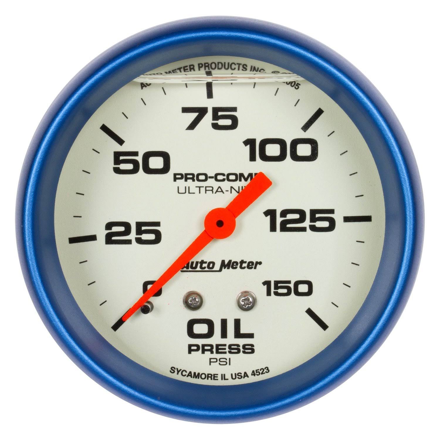Autometer 4223 Ultra-Nite Oil Pressure Gauge