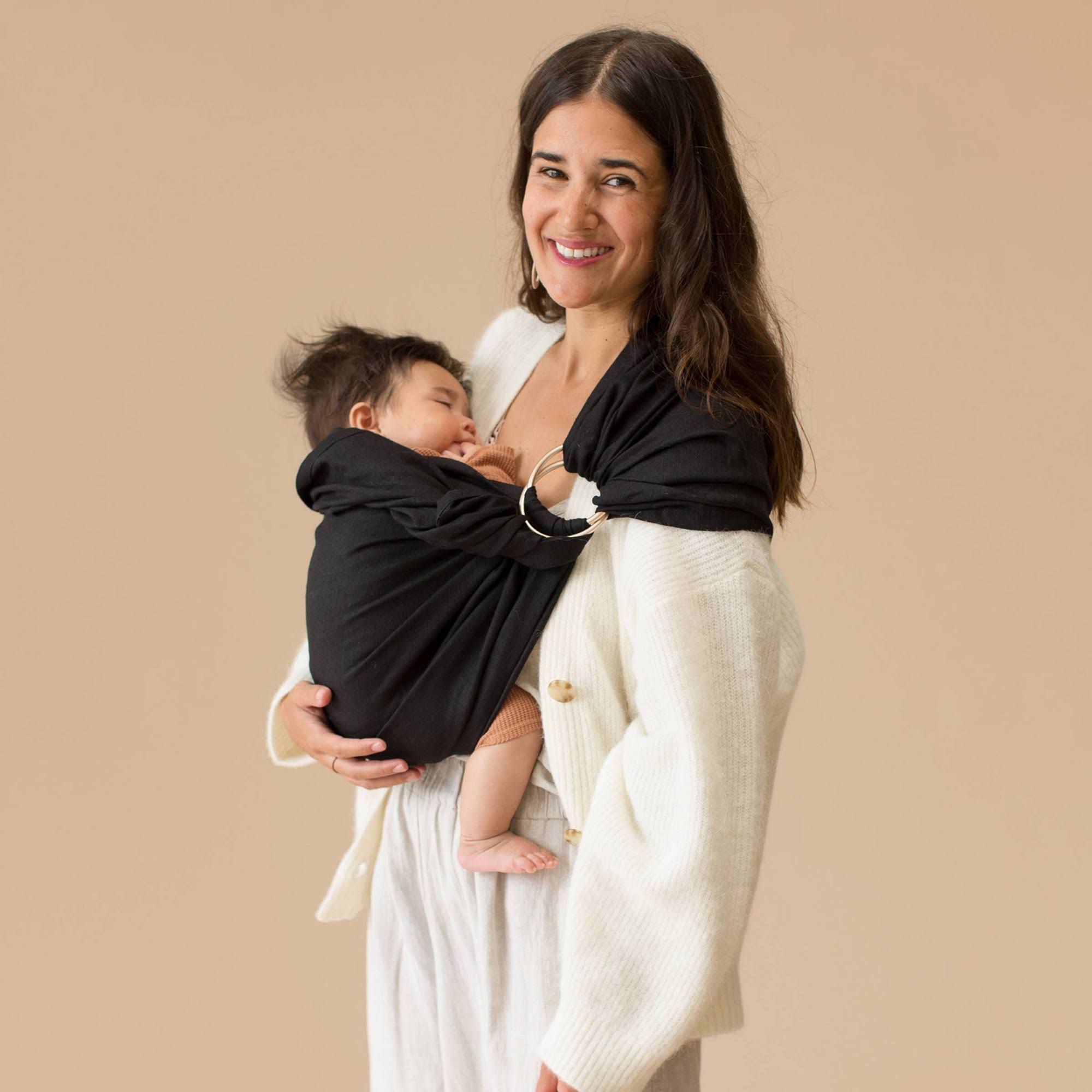 Wildbird Ring Sling Baby Carrier - Raven/Bronze Ring