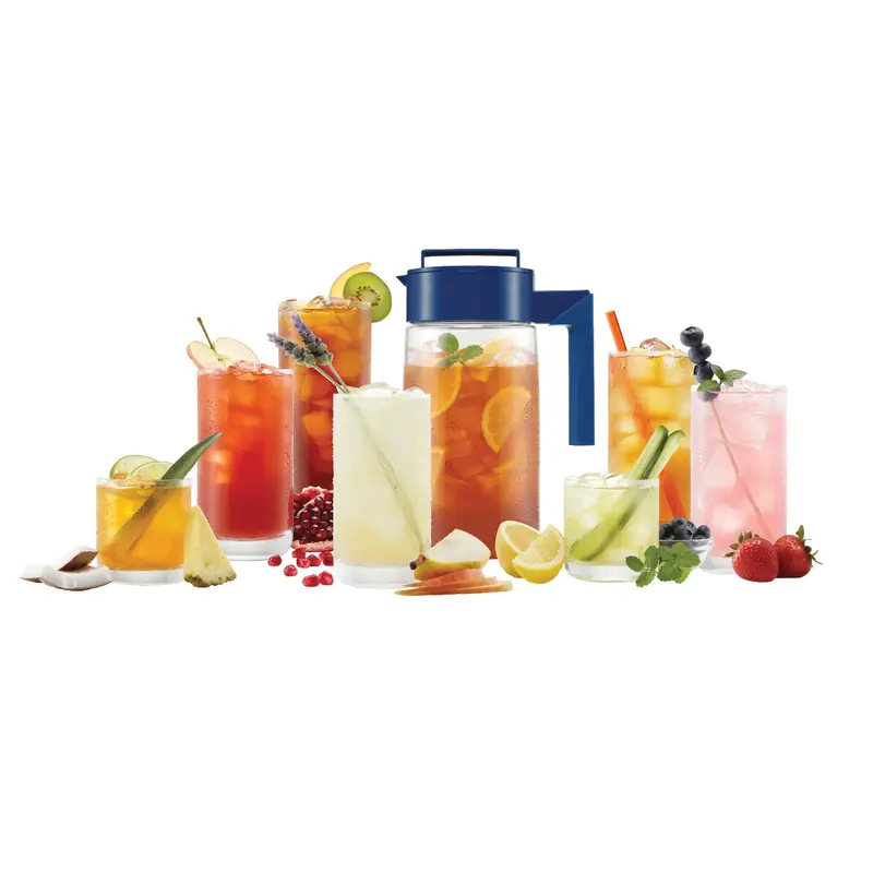 Takeya Pitcher with Airtight Lid, 1qt, Blueberry