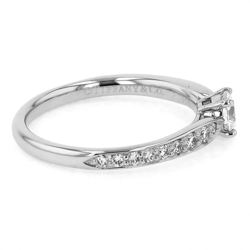 Tiffany & Co. Tiffany Platinum Harmony Diamond Ring PT950 I