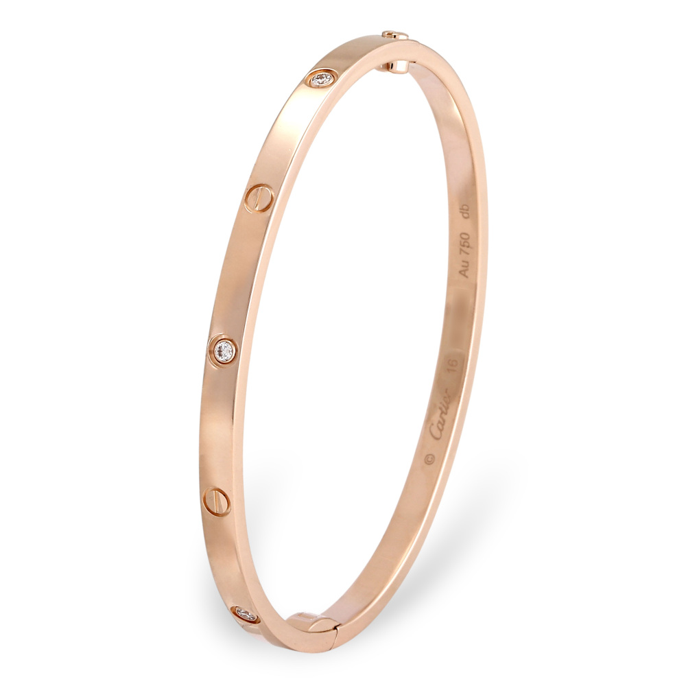 Cartier Love Bracelet 18K Rose Gold Diamond B6079300