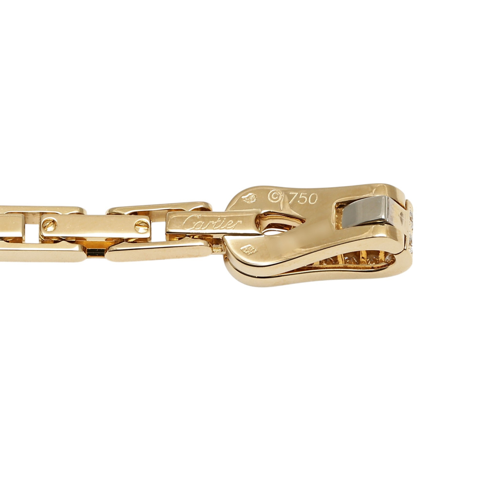 Cartier Agraf Diamond Bracelet 18K Yellow Gold