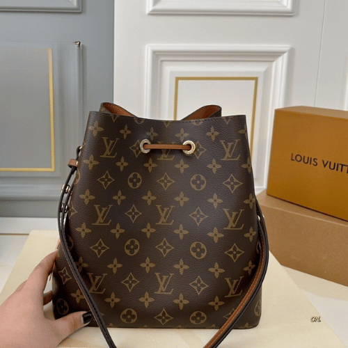 Louis Vuitton Néonoé Mm Monogram Caramel Brown 10.2 Inches M44887