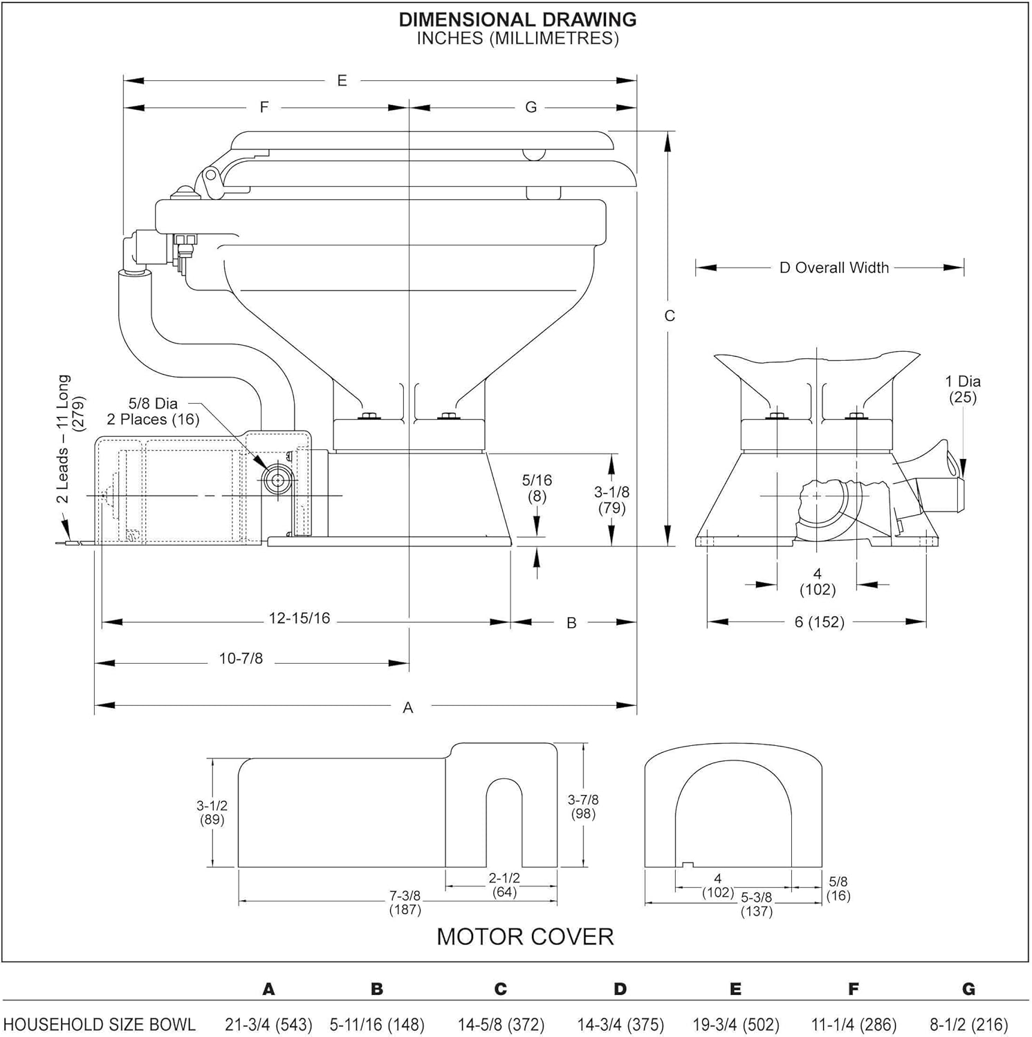 Jabsco 37010 Series, Electric Marine Toilet, Boating Head