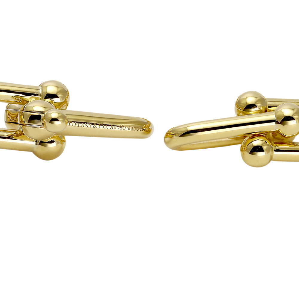 Tiffany & Co. Hardware Link Bracelet 18K Yellow Gold Diamond 70353180