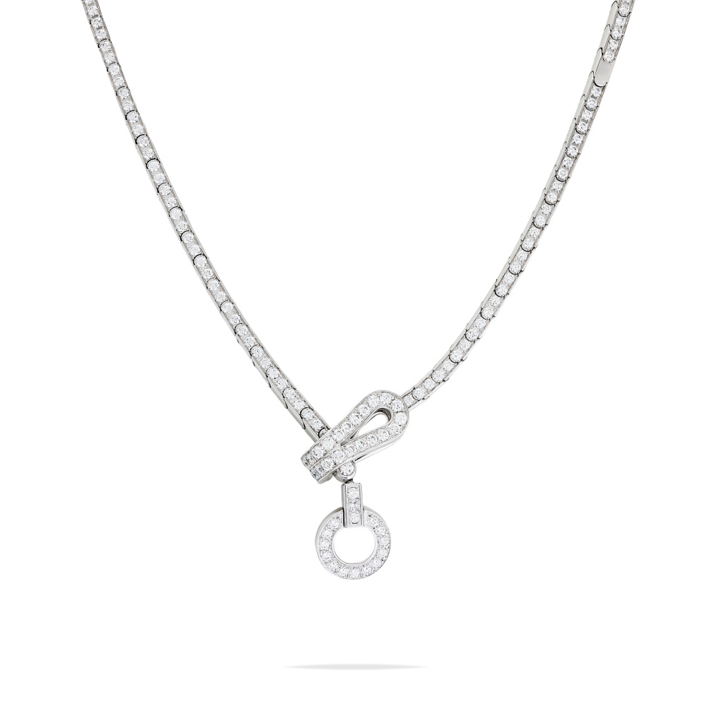Cartier Agraf Necklace 18K White Gold Diamond N7054800