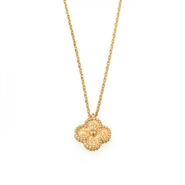 Van Cleef & Arpels Sweet Alhambra Necklace 18K Rose Gold