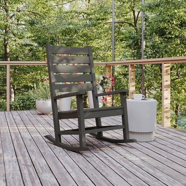 Classic Commercial Grade Outdoor AllWeather HDPE Rocking Chair
