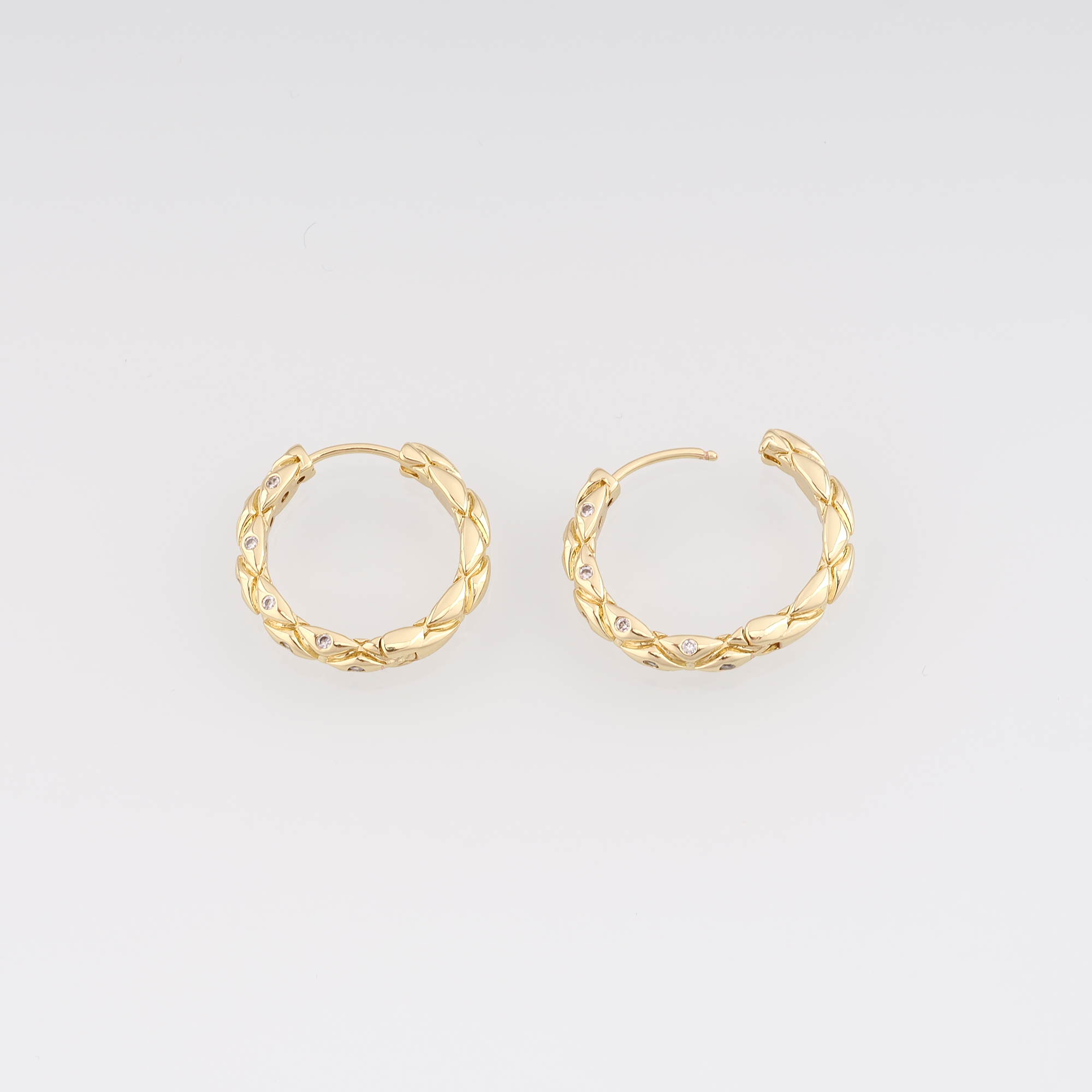 18K Gold Filled Round Hoop Earrings,Dainty Earrings,Gold Hoops,Dainty Hoops Huggie,DIY Jewelry Making Supply