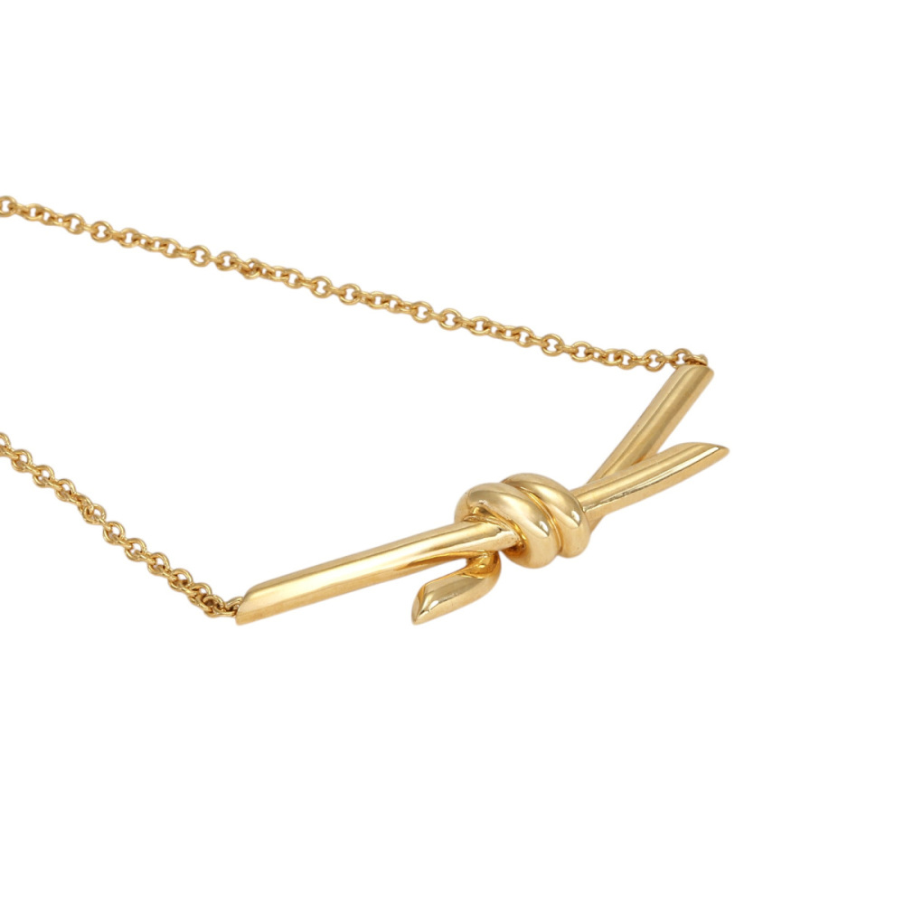 Tiffany & Co. Knot Necklace 18K Yellow Gold 68887194