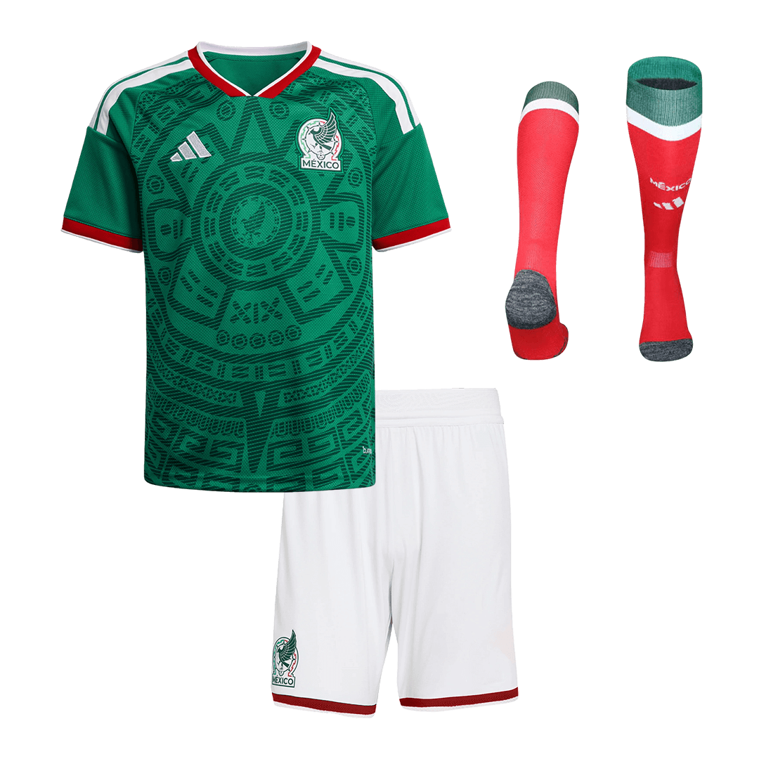Mexico Home Kids Soccer Jerseys Full Kit World Cup 2026
