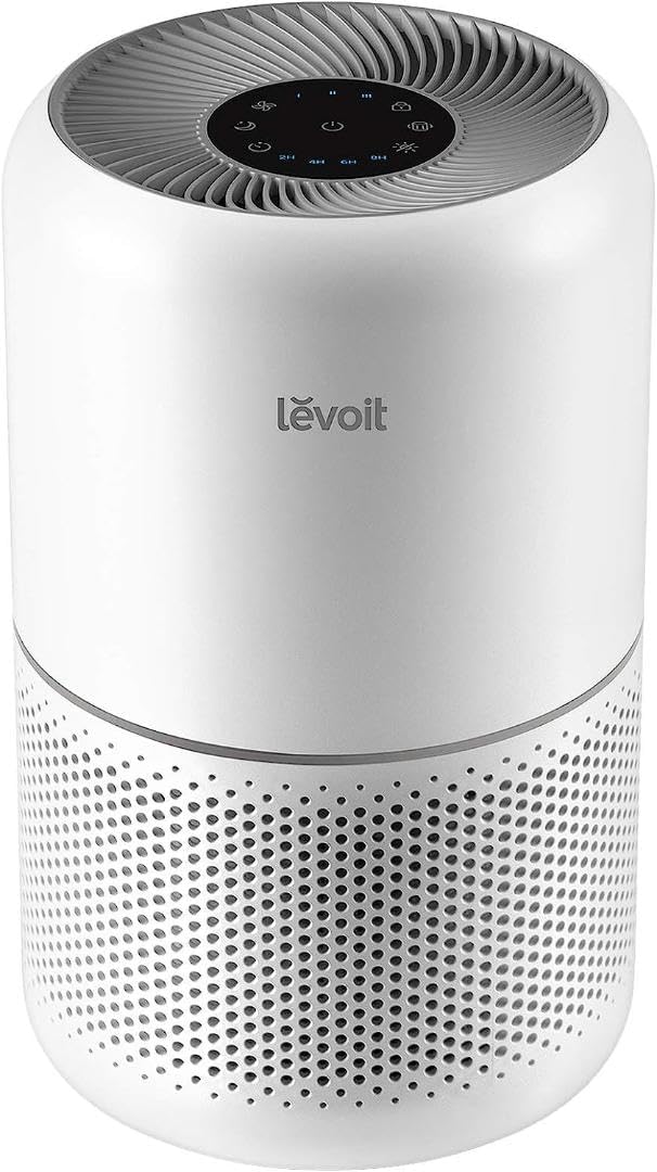 Air Purifier for Home Allergies Pets Hair in Bedroom & Standing Fan for Bedroom, 82ft CirculAir 120° Oscillating Fan